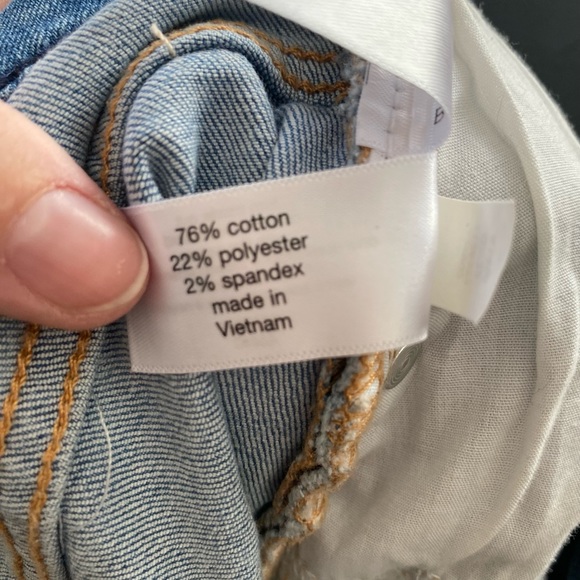 Lane Bryant Jeans Size 16 Mid Rise Boyfriend Capri Flex Waistband Rainbow Detail - Picture 10 of 11